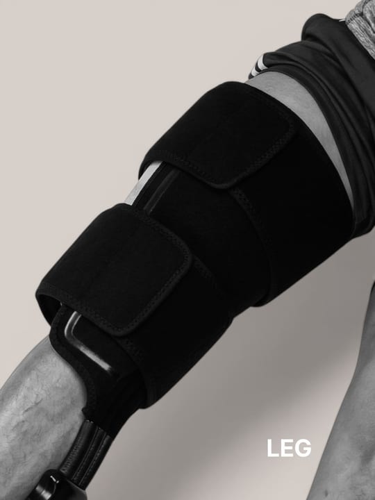 The leg garment fitted around the thigh and hamstring